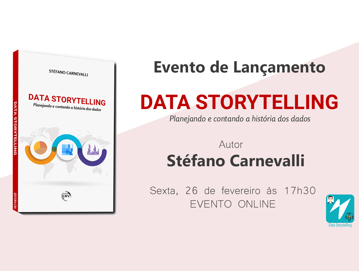 Lançamento Livro "Data Storytelling, planejando e contando a história dos dados"